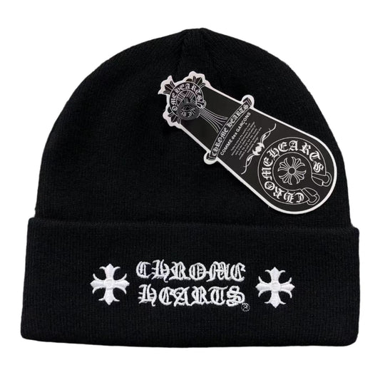 CHROME HEARTS LOGO BEANIE BLACK - Sin Sity Reps