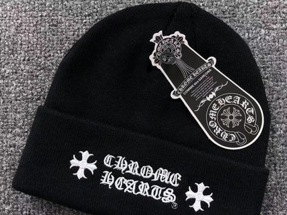 CHROME HEARTS LOGO BEANIE BLACK - Sin Sity Reps