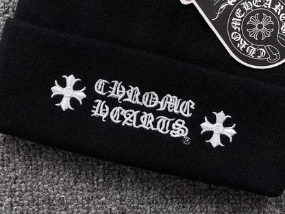 CHROME HEARTS LOGO BEANIE BLACK - Sin Sity Reps