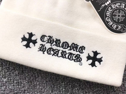 CHROME HEARTS LOGO BEANIE WHITE - Sin Sity Reps