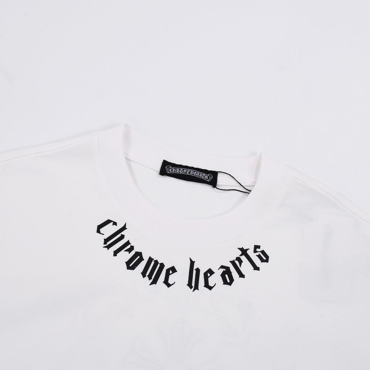 CHROME HEARTS LOGO COLLAR T - SHIRT WHITE - Sin Sity Reps