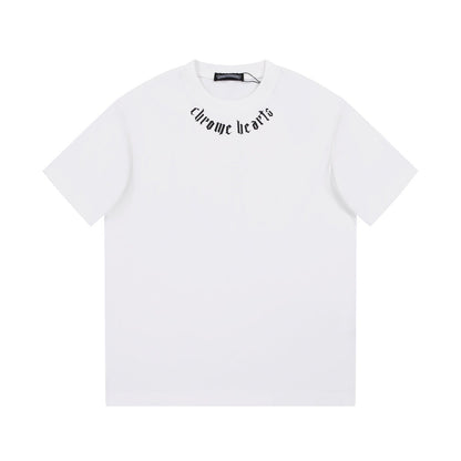 CHROME HEARTS LOGO COLLAR T - SHIRT WHITE - Sin Sity Reps