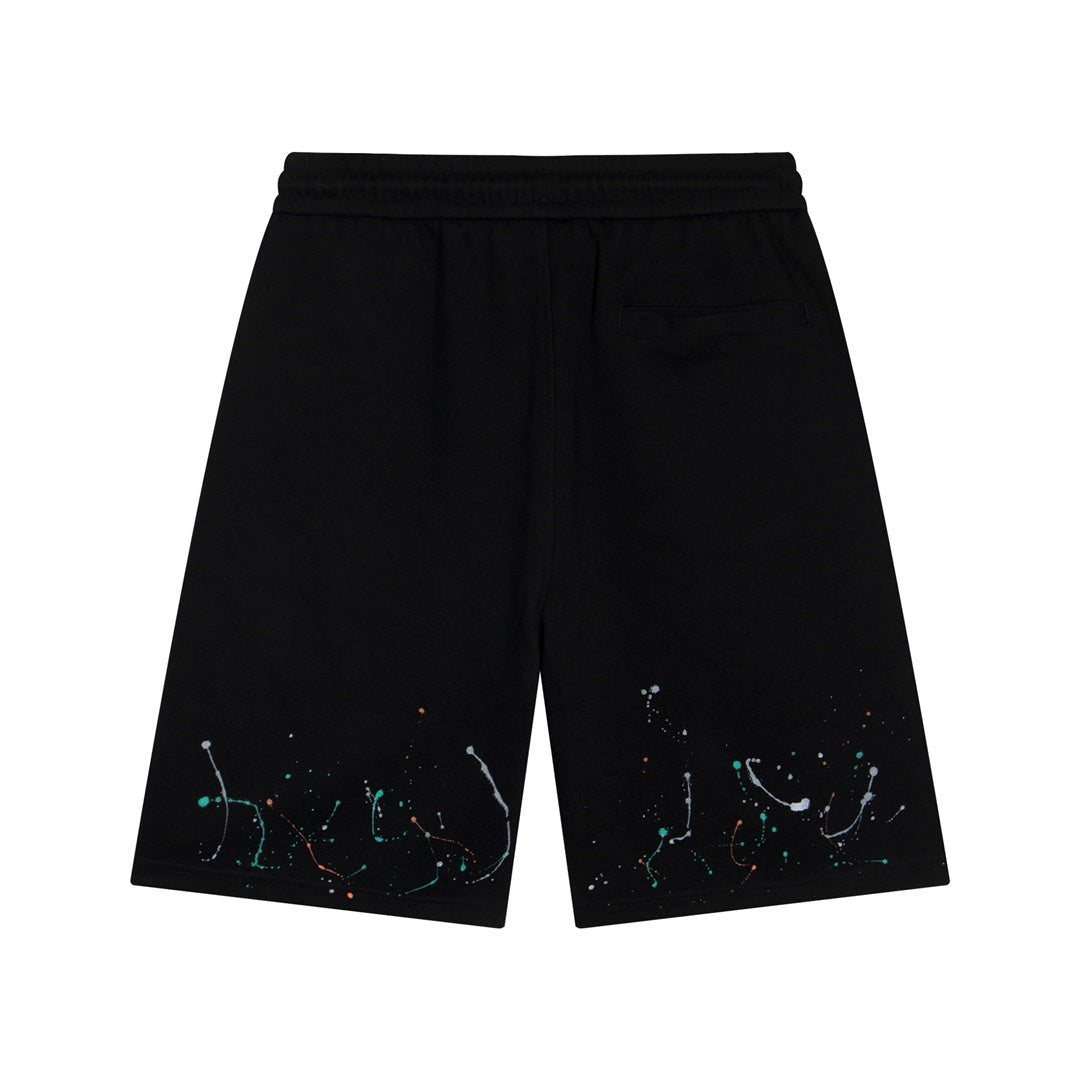 CHROME HEARTS PAINT DRIP SHORTS BLACK - Sin Sity Reps