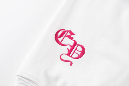 CHROME HEARTS PINK HORSE SHOE LOGO SWEATSHIRT WHITE - Sin Sity Reps