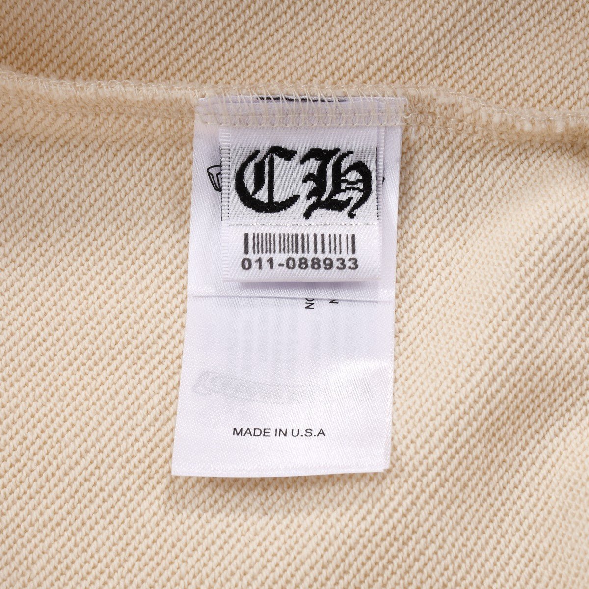 CHROME HEARTS WHITE CROSS PATCH SWEATSHIRT BEIGE - Sin Sity Reps