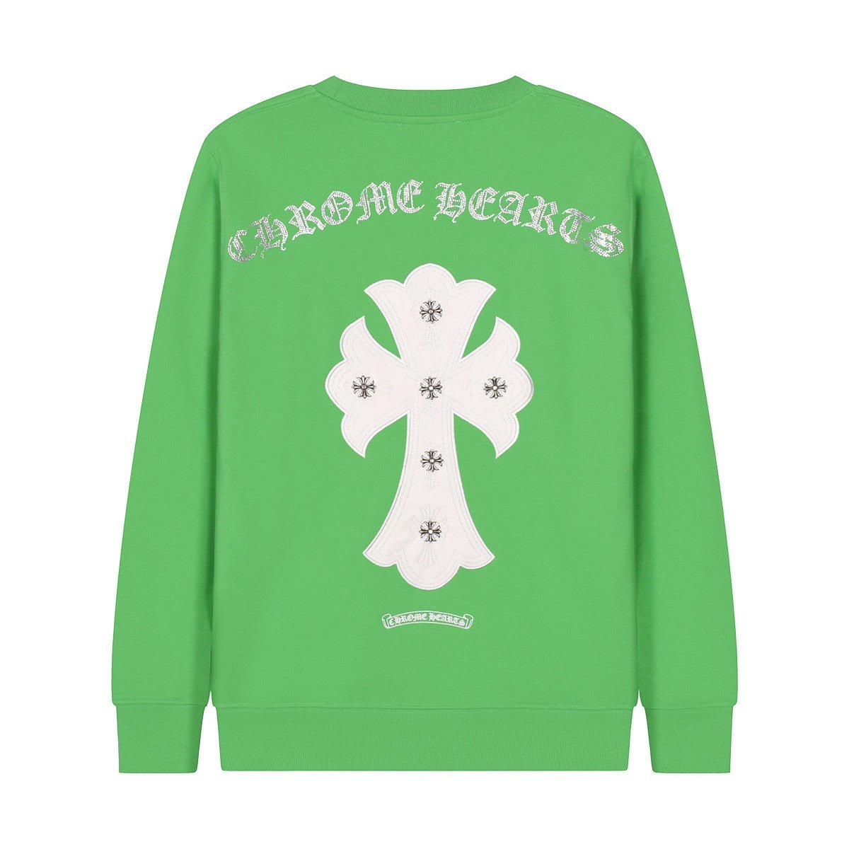 CHROME HEARTS WHITE CROSS PATCH SWEATSHIRT GREEN - Sin Sity Reps