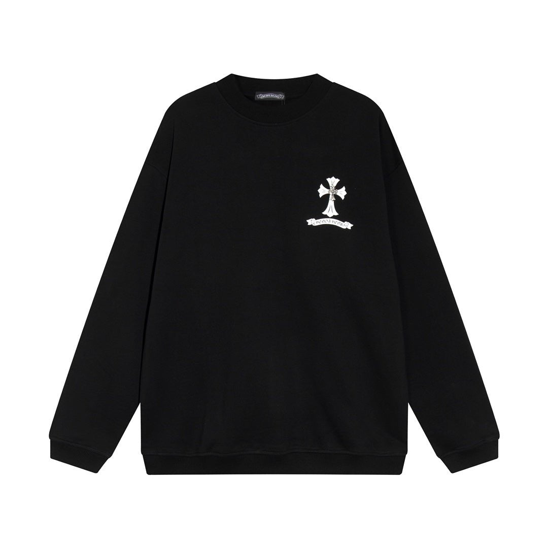 CHROME HEARTS WHITE CROSS SWEATSHIRT BLACK - Sin Sity Reps