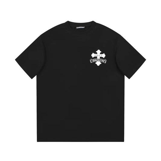 CHROME HEARTS WHITE DOUBLE CROSS T - SHIRT BLACK - Sin Sity Reps