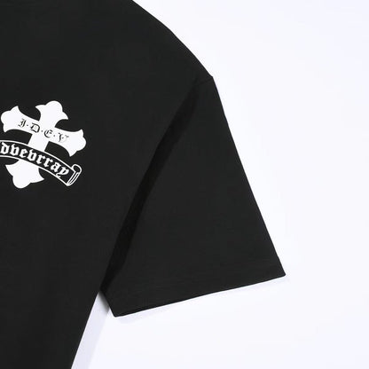 CHROME HEARTS WHITE DOUBLE CROSS T - SHIRT BLACK - Sin Sity Reps