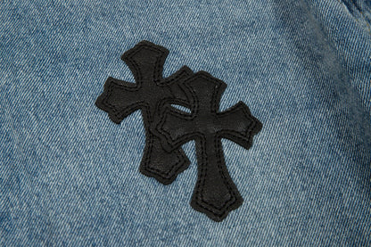 CHROME HEARTS X LEVI'S CROSS PATCH JEANS - Sin Sity Reps