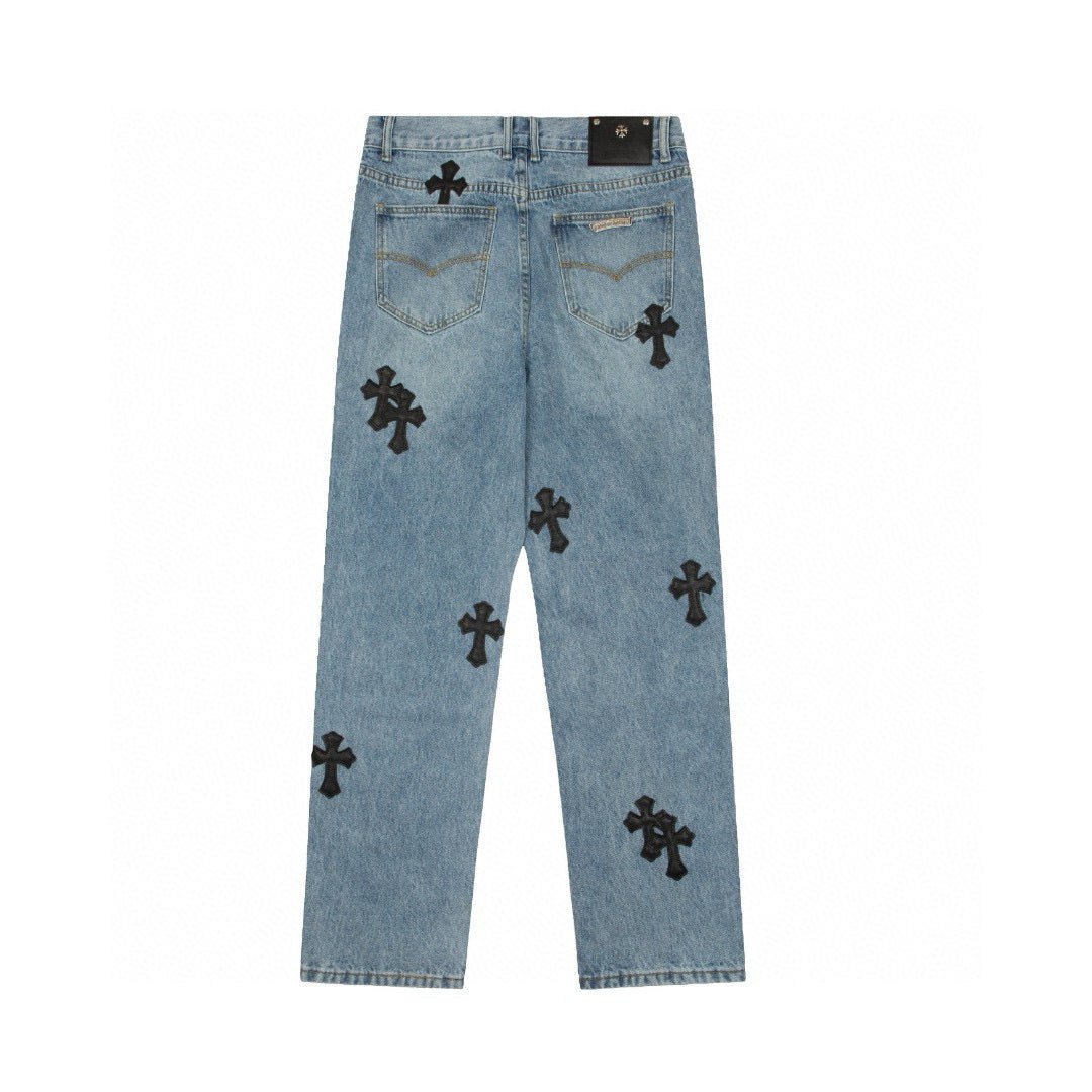 CHROME HEARTS X LEVI'S CROSS PATCH JEANS - Sin Sity Reps