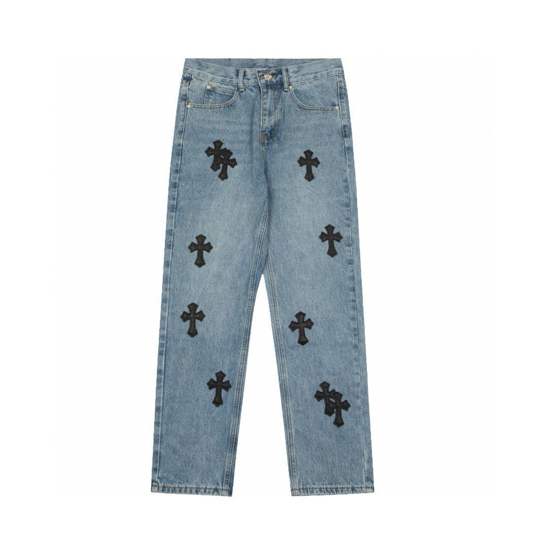 CHROME HEARTS X LEVI'S CROSS PATCH JEANS - Sin Sity Reps