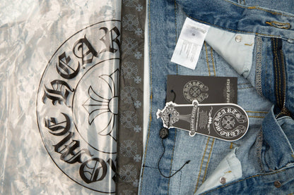 CHROME HEARTS X LEVI'S CROSS PATCH JEANS - Sin Sity Reps