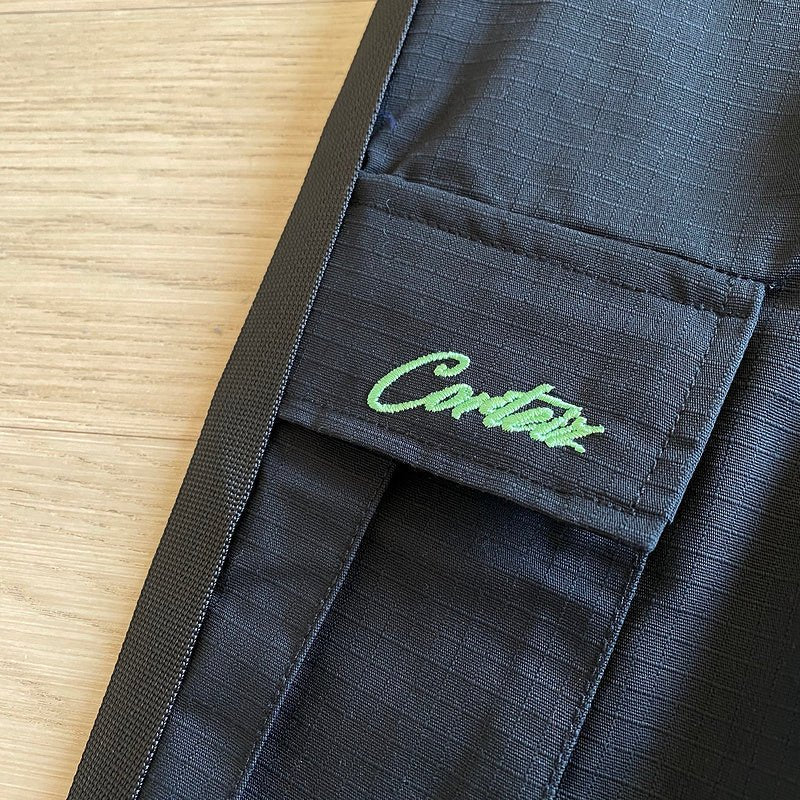 CORTEIZ ALCATRAZ CARGO PANTS BLACK/GREEN - Sin Sity Reps