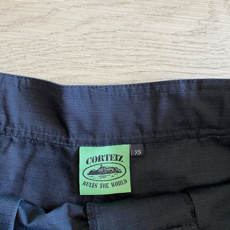 CORTEIZ ALCATRAZ CARGO PANTS BLACK/GREEN - Sin Sity Reps