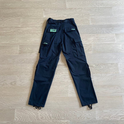 CORTEIZ ALCATRAZ CARGO PANTS BLACK/GREEN - Sin Sity Reps