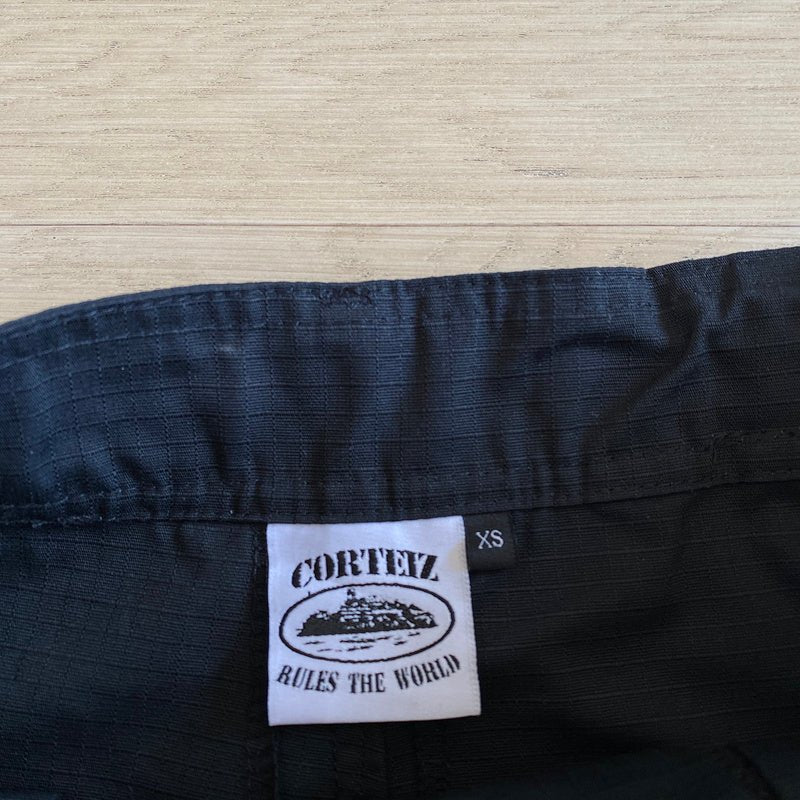 CORTEIZ ALCATRAZ CARGO PANTS BLACK/WHITE - Sin Sity Reps