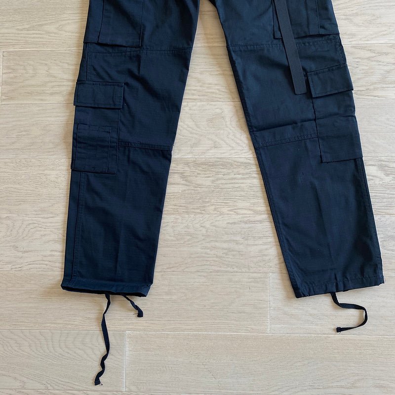 CORTEIZ ALCATRAZ CARGO PANTS BLACK/WHITE - Sin Sity Reps