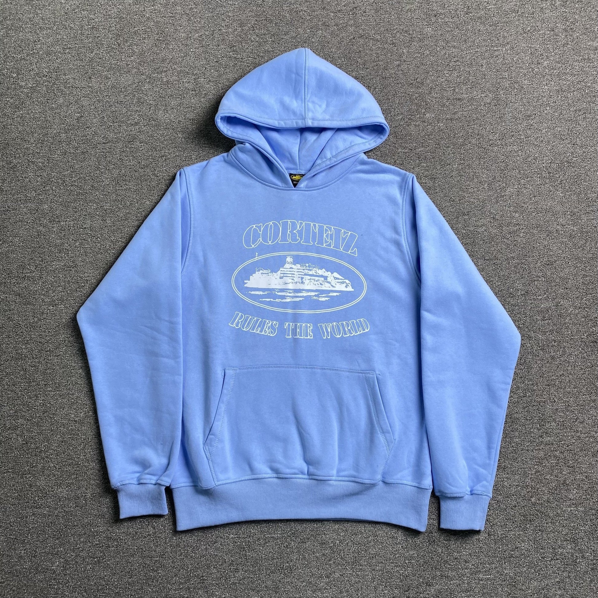 CORTEIZ ALCATRAZ HOODIE BABY BLU - Sin Sity Reps