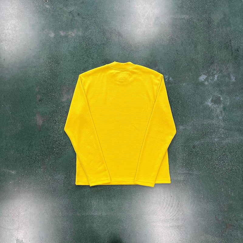 CORTEIZ ALCATRAZ WAFFLE LONGSLEEVE YELLOW - Sin Sity Reps