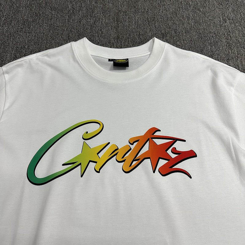 CORTEIZ ALLSTARZ T - SHIRT WHITE RASTA GRADIENT - Sin Sity Reps