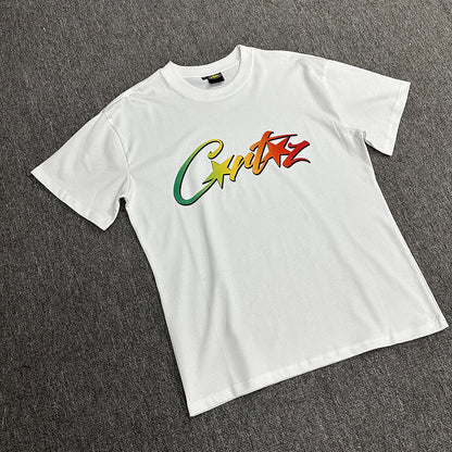 CORTEIZ ALLSTARZ T - SHIRT WHITE RASTA GRADIENT - Sin Sity Reps