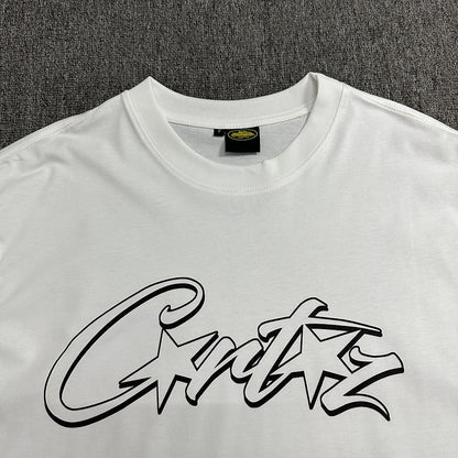 CORTEIZ ALLSTARZ TEE WHITE HOLLOW BLACK - Sin Sity Reps