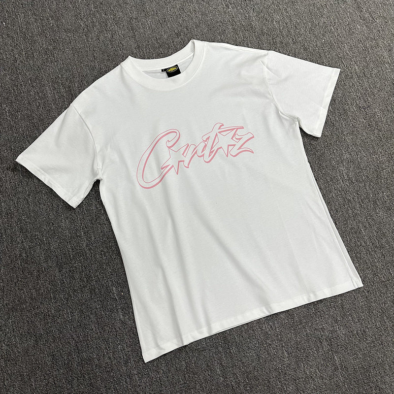 CORTEIZ ALLSTARZ TEE WHITE PINK - Sin Sity Reps