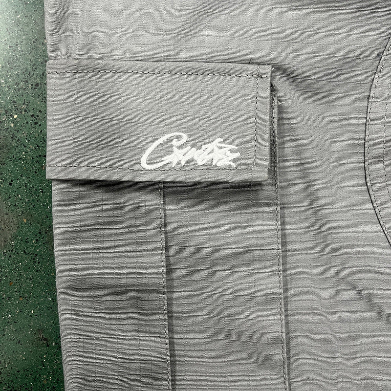 CORTEIZ CARGO PANTS STONE GREY - Sin Sity Reps