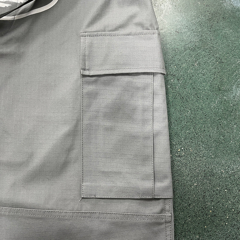 CORTEIZ CARGO PANTS STONE GREY - Sin Sity Reps