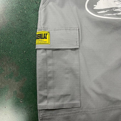 CORTEIZ CARGO PANTS STONE GREY - Sin Sity Reps