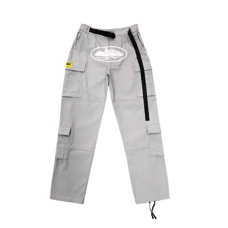 CORTEIZ CARGO PANTS STONE GREY - Sin Sity Reps