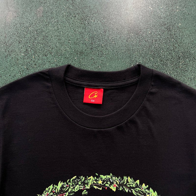 CORTEIZ GRASS ROUND TEE BLACK - Sin Sity Reps