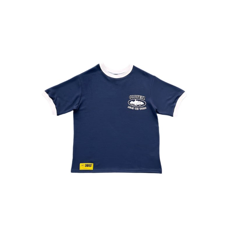 CORTEIZ INSIGNIA WAFFLE TEE NAVY - Sin Sity Reps