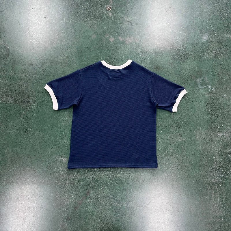 CORTEIZ INSIGNIA WAFFLE TEE NAVY - Sin Sity Reps