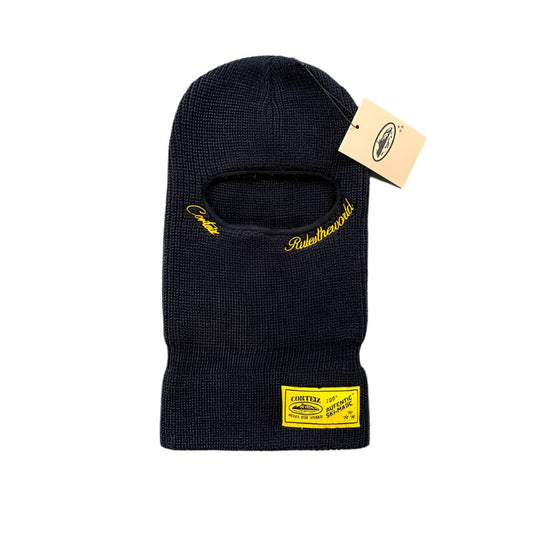 CORTEIZ KNIT BALACLAVA BLACK YELLOW - Sin Sity Reps