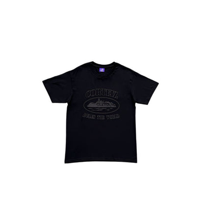 CORTEIZ OG ALCATRAZ TEE TRIPLE BLACK - Sin Sity Reps