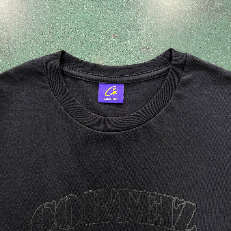 CORTEIZ OG ALCATRAZ TEE TRIPLE BLACK - Sin Sity Reps