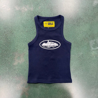 CORTEIZ RTW OG WOMEN'S ALCATRAZ TANK TOP NAVY - Sin Sity Reps