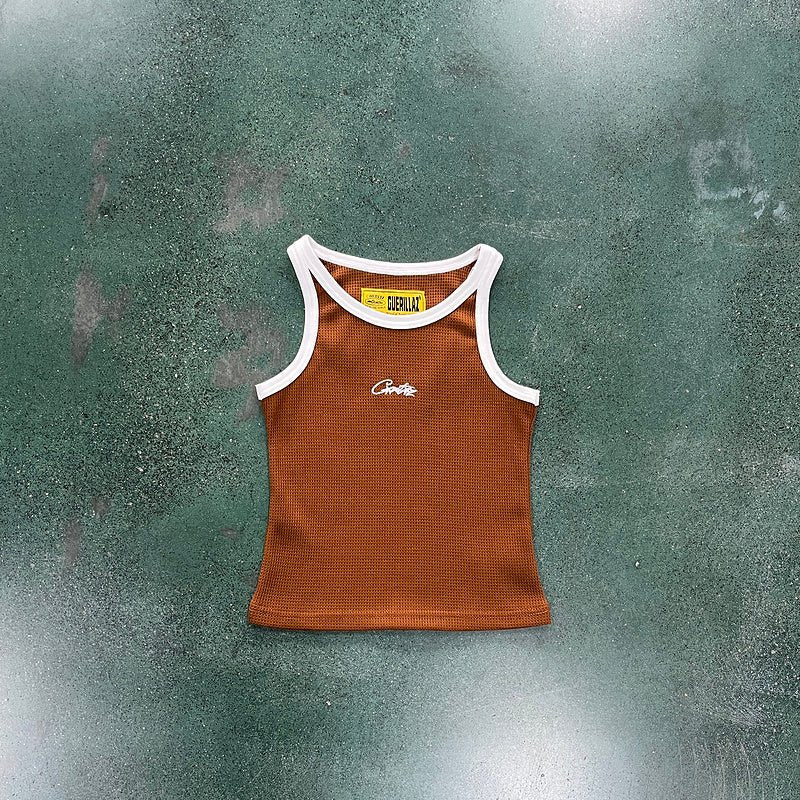 CORTEIZ TANK TOP BROWN WOMEN'S - Sin Sity Reps