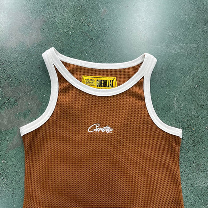 CORTEIZ TANK TOP BROWN WOMEN'S - Sin Sity Reps