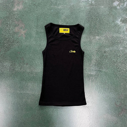 CORTEIZ WAFFLE TANK TOP BLACK - Sin Sity Reps