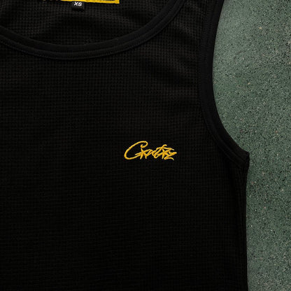 CORTEIZ WAFFLE TANK TOP BLACK - Sin Sity Reps