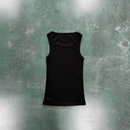 CORTEIZ WAFFLE TANK TOP BLACK - Sin Sity Reps