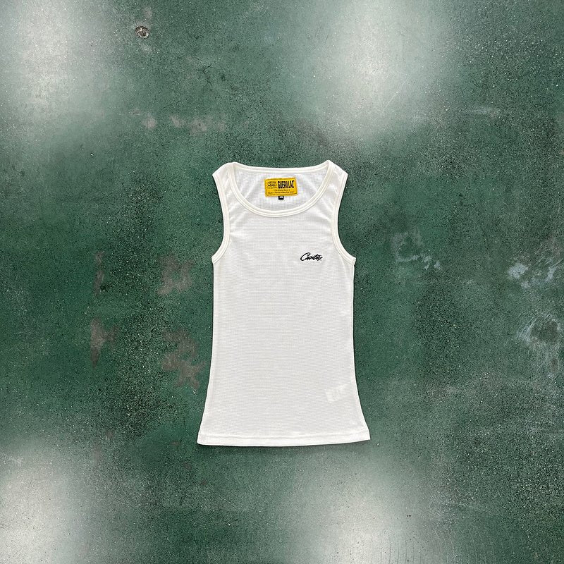 CORTEIZ WAFFLE TANK TOP WHITE - Sin Sity Reps