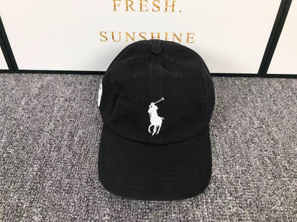 POLO RALPH LAUREN DENIM CAP BLACK WHITE