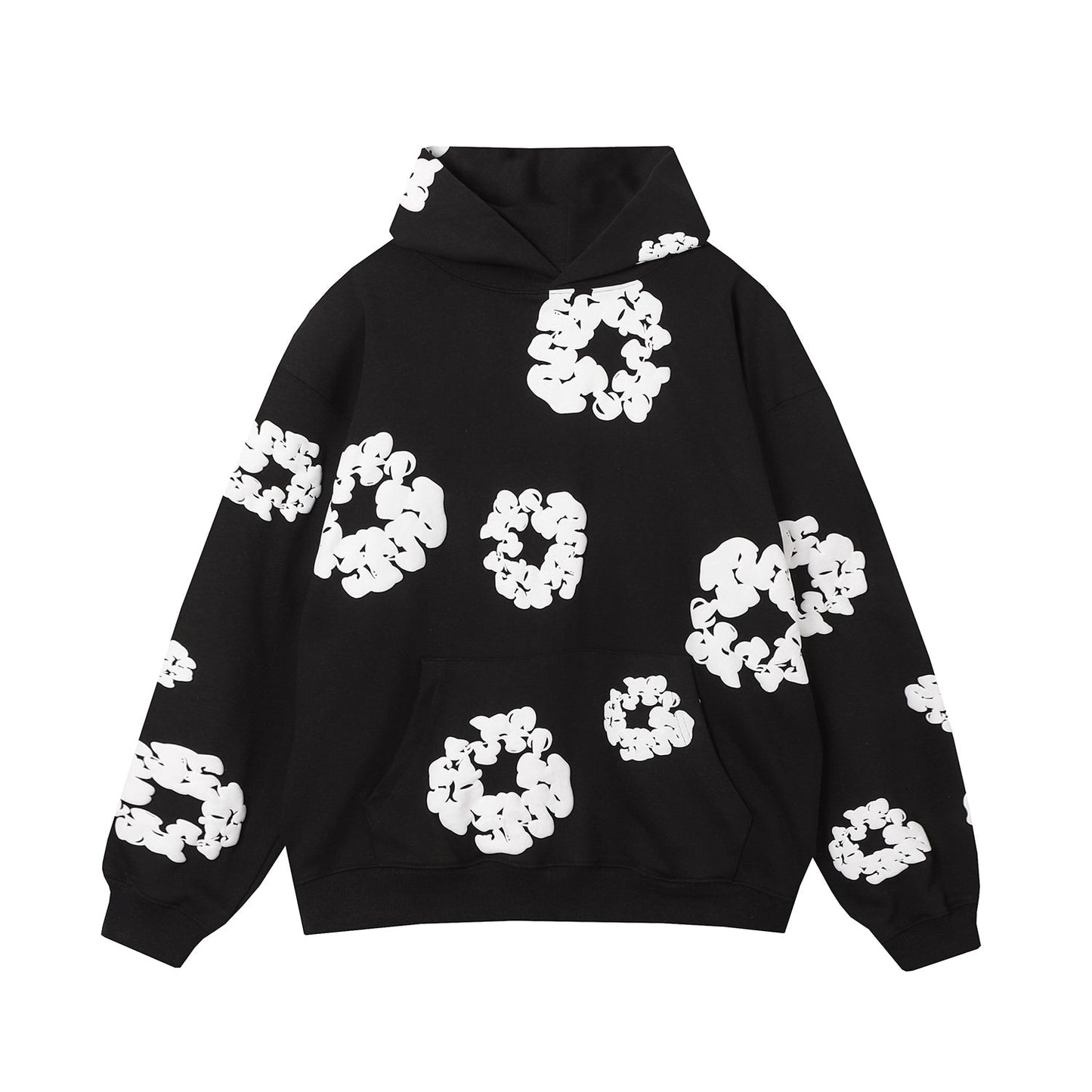 DENIM TEARS COTTON WREATH HOODIE BLACK - Sin Sity Reps