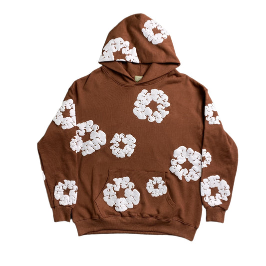 DENIM TEARS COTTON WREATH HOODIE BROWN - Sin Sity Reps