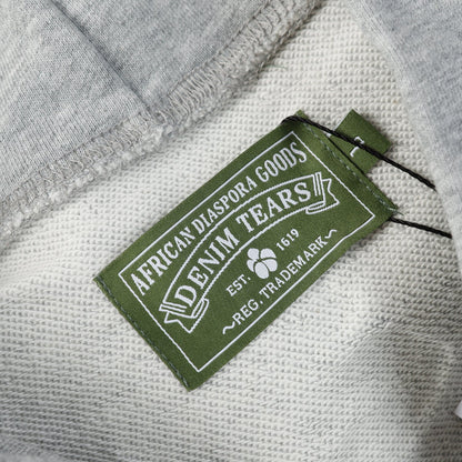 DENIM TEARS COTTON WREATH HOODIE GREY - Sin Sity Reps