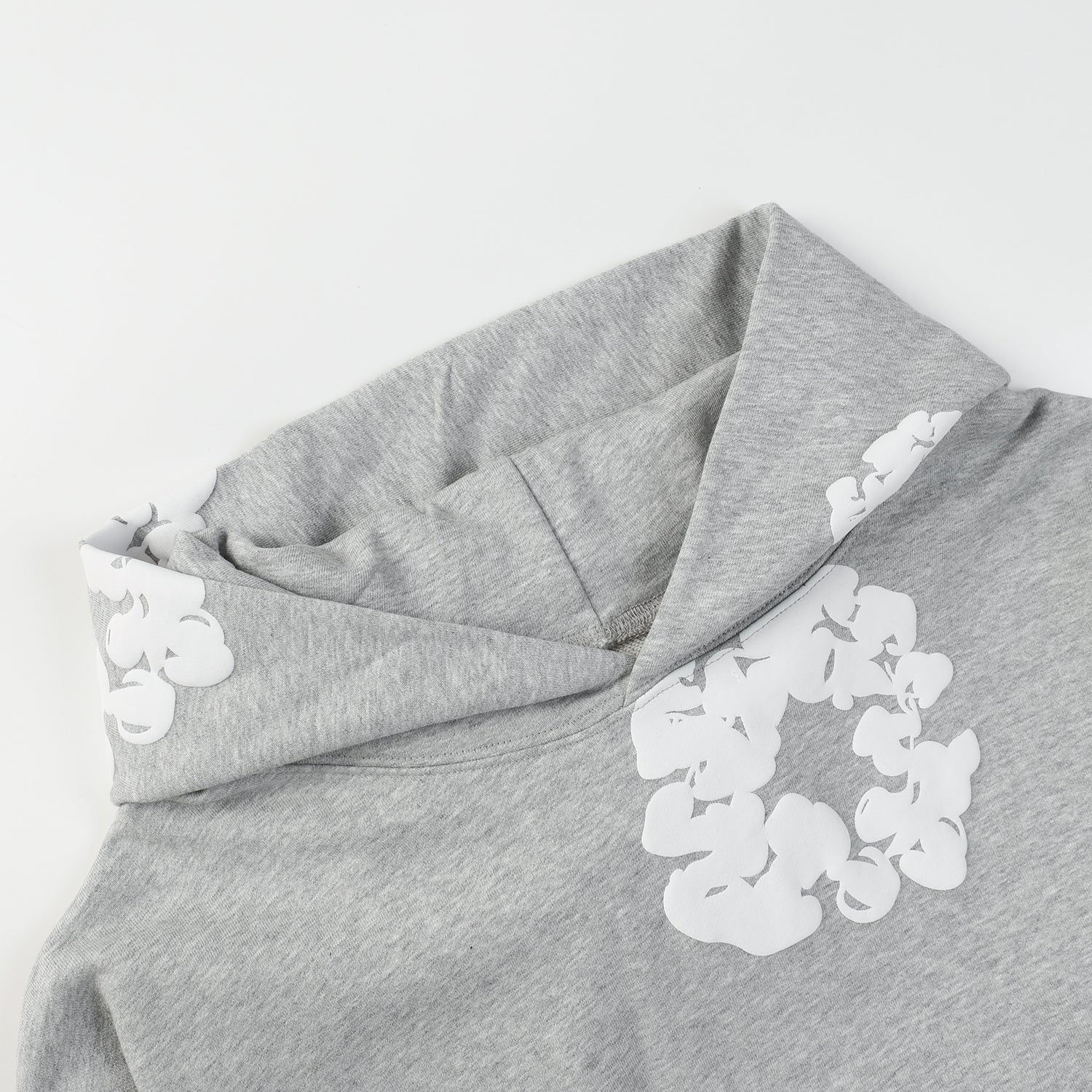 DENIM TEARS COTTON WREATH HOODIE GREY - Sin Sity Reps